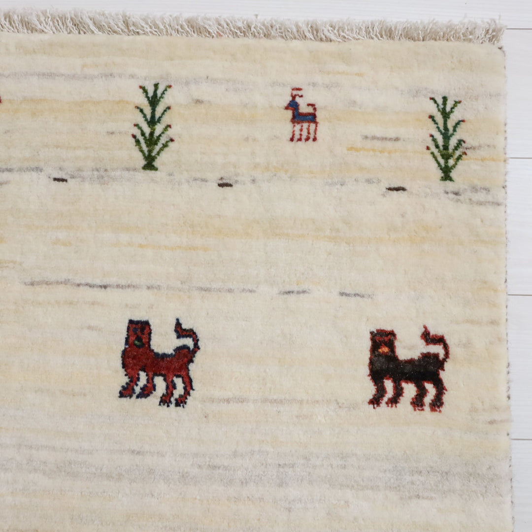 【オーダーメイド受付中】イラン　シラーズ産　ギャッベ 　（hs-11981）