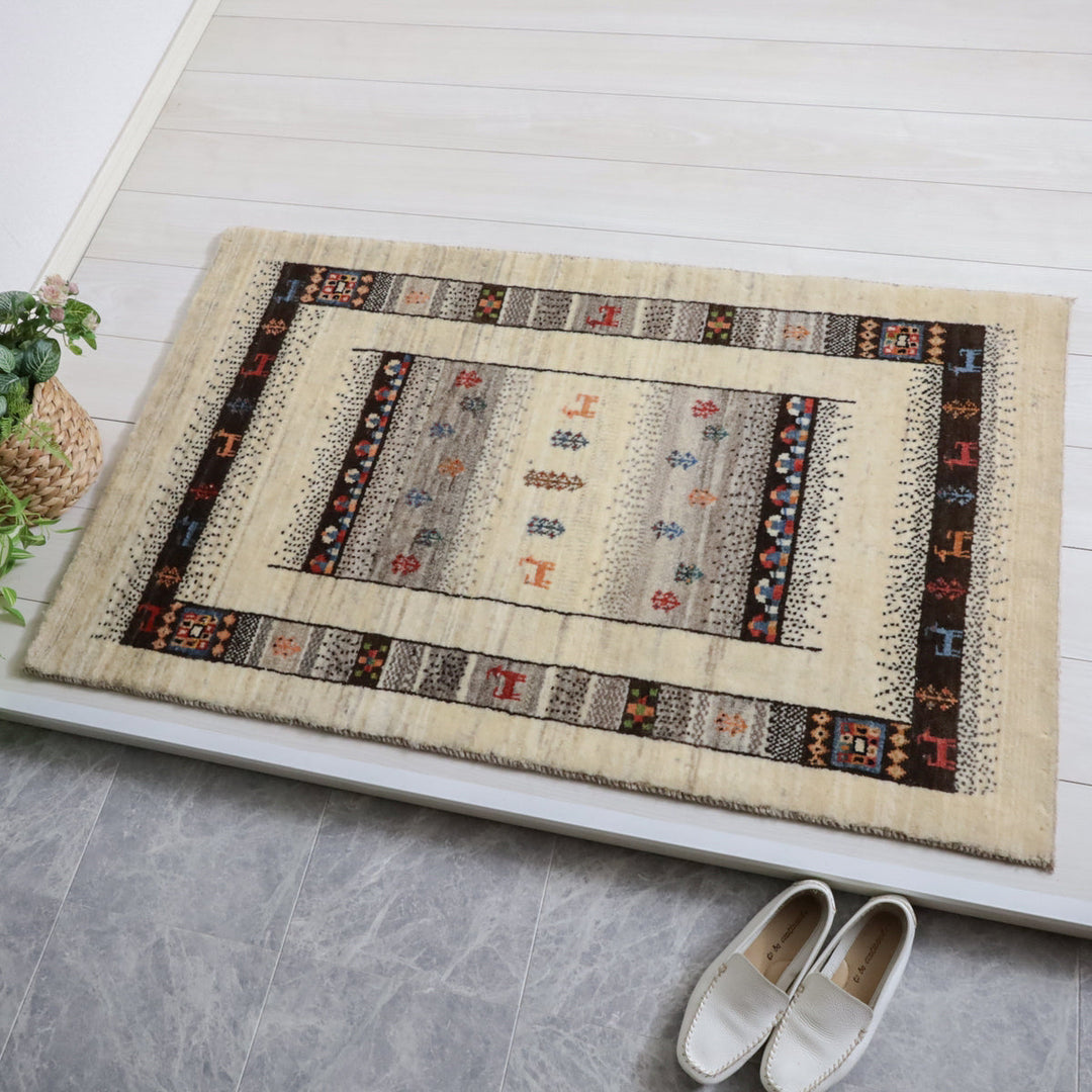 【オーダーメイド受付中】イラン　シラーズ産　ギャッベ 　（hs-11984）