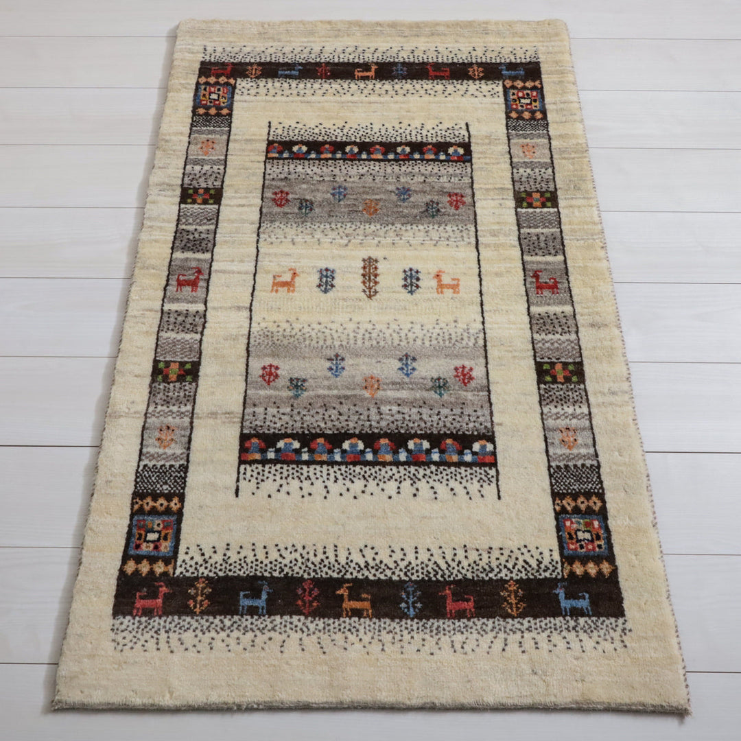 【オーダーメイド受付中】イラン　シラーズ産　ギャッベ 　（hs-11984）