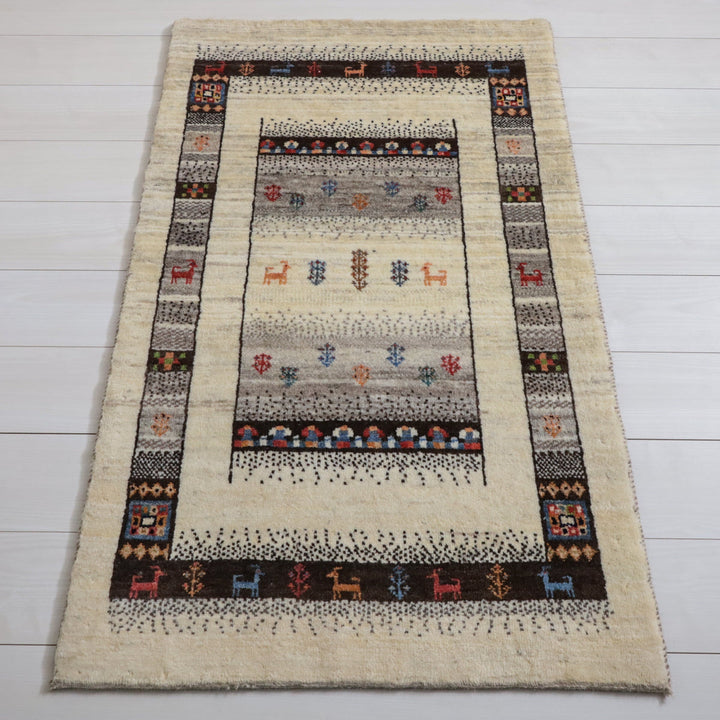 【オーダーメイド受付中】イラン　シラーズ産　ギャッベ 　（hs-11984）