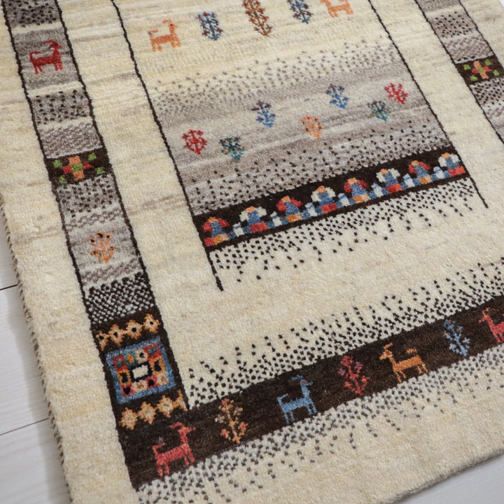 【オーダーメイド受付中】イラン　シラーズ産　ギャッベ 　（hs-11984）