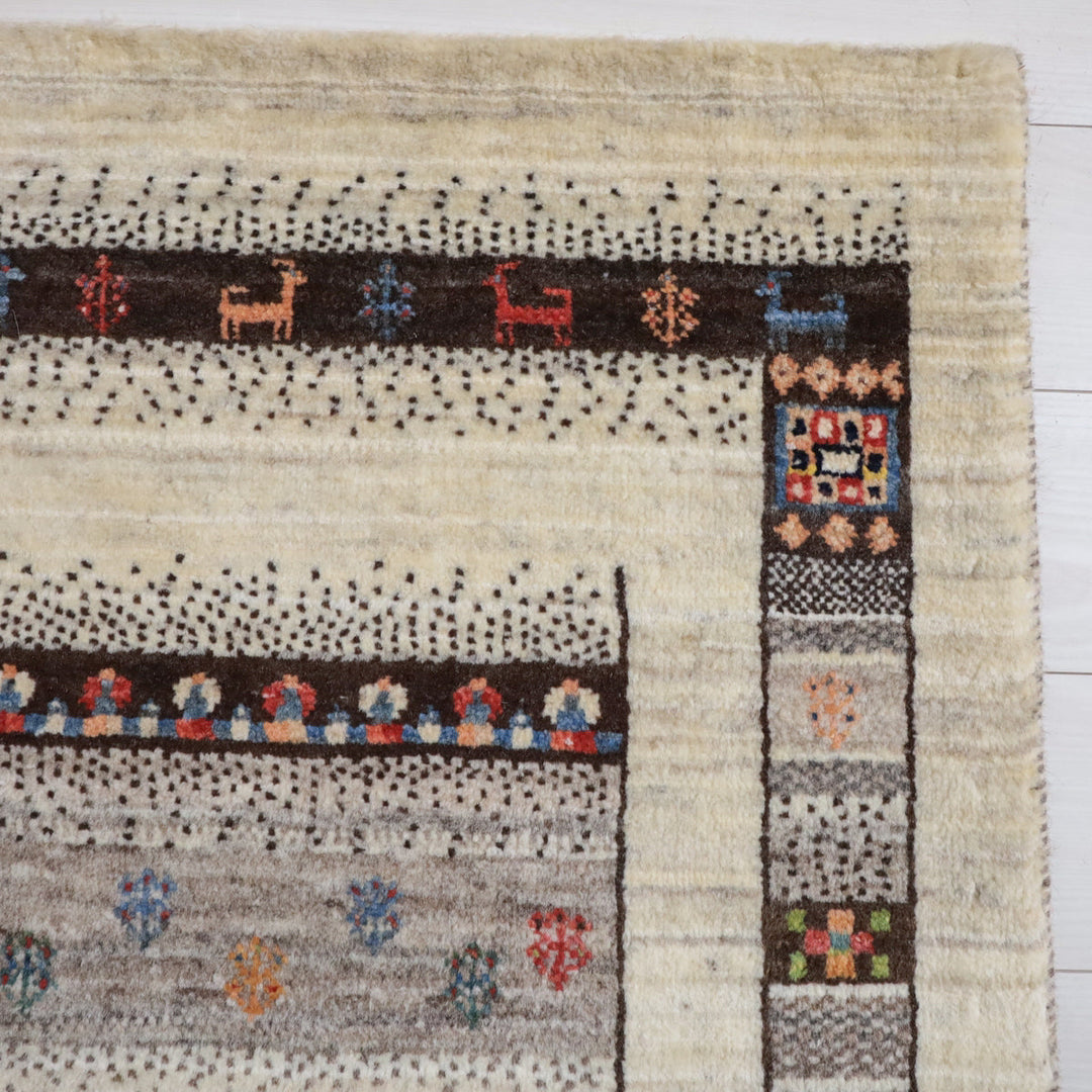 【オーダーメイド受付中】イラン　シラーズ産　ギャッベ 　（hs-11984）