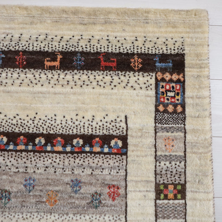 【オーダーメイド受付中】イラン　シラーズ産　ギャッベ 　（hs-11984）