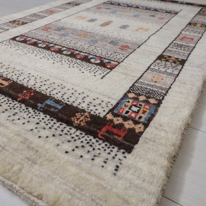 【オーダーメイド受付中】イラン　シラーズ産　ギャッベ 　（hs-11984）