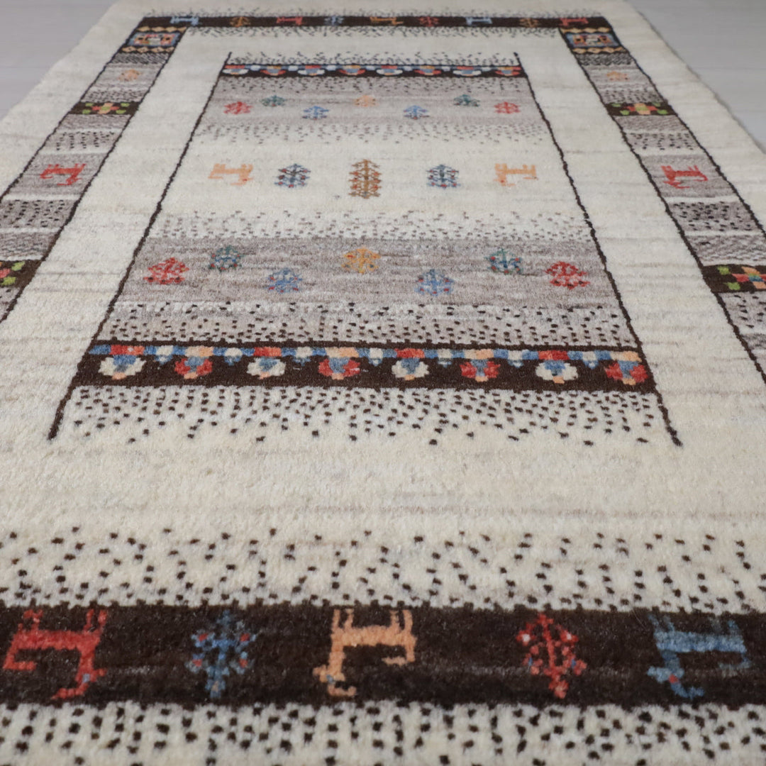 【オーダーメイド受付中】イラン　シラーズ産　ギャッベ 　（hs-11984）