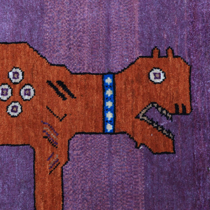 ギャッベ（ギャベ）ルリバフ　126×83cm（HS-70112）