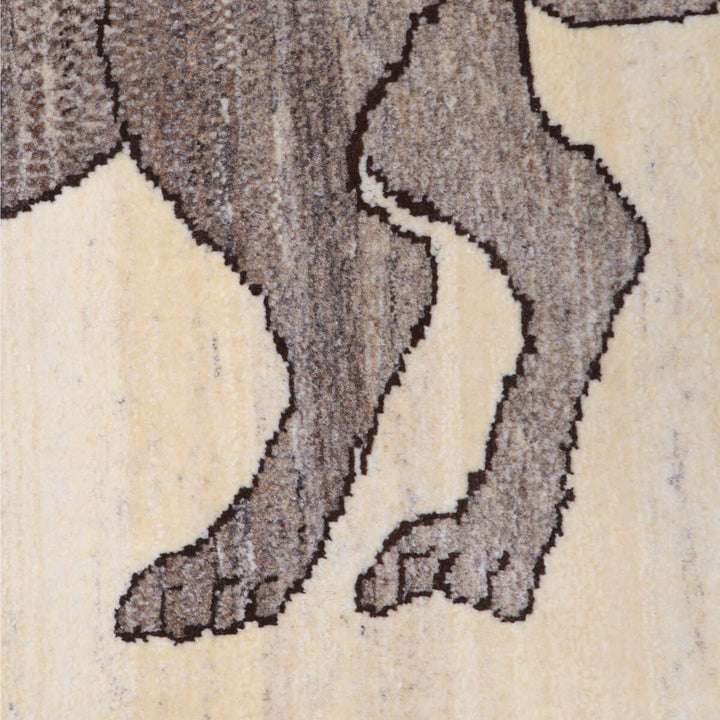 ギャッベ（ギャベ）ルリバフ　112×75cm（HS-70122）