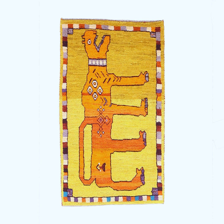 ギャッベ（ギャベ）カシュクリ　110×62cm（HS-70125）