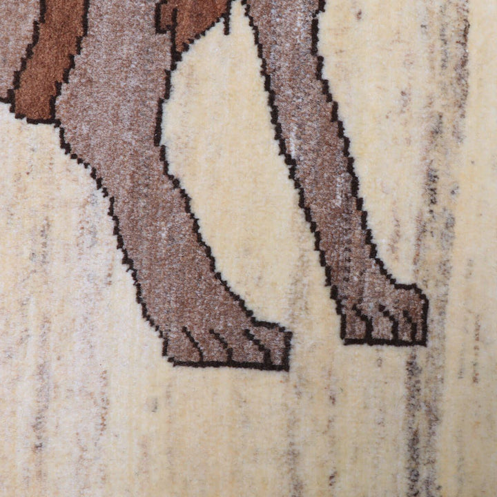 ギャッベ（ギャベ）ルリバフ　120×78cm（HS-70127）
