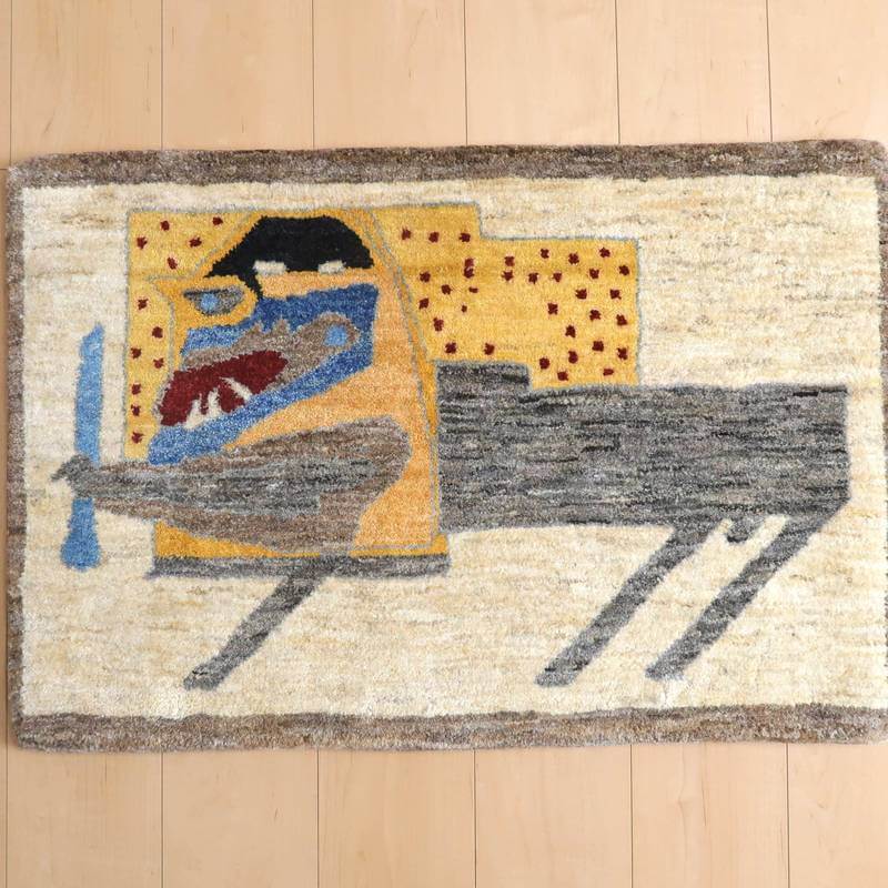 ギャッベ／カシュクリ 87×58cm（HSS-10918）