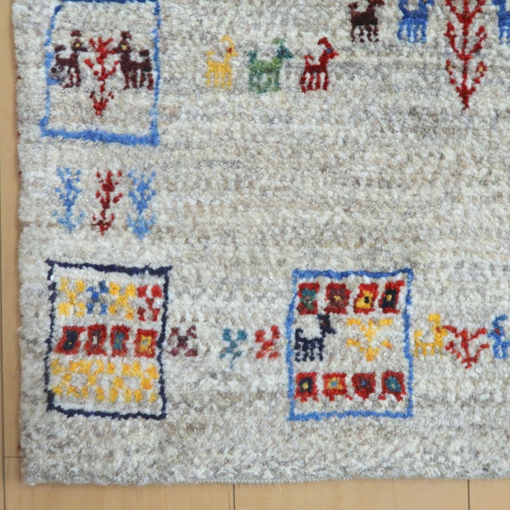 【オーダーメイド受付中】イラン　シラーズ産　ギャッベ 　（hss-11049）