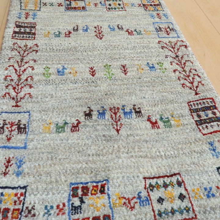 【オーダーメイド受付中】イラン　シラーズ産　ギャッベ 　（hss-11049）