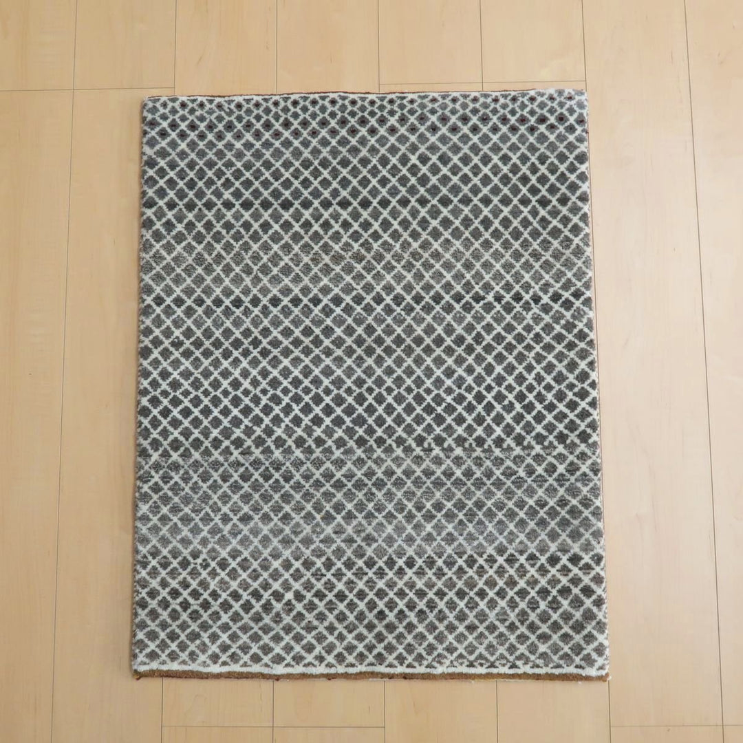 【セミオーダー受付中】  サイズ変更OK　カラー変更OK イラン　シラーズ産　ギャッベ 　（hss-11055）