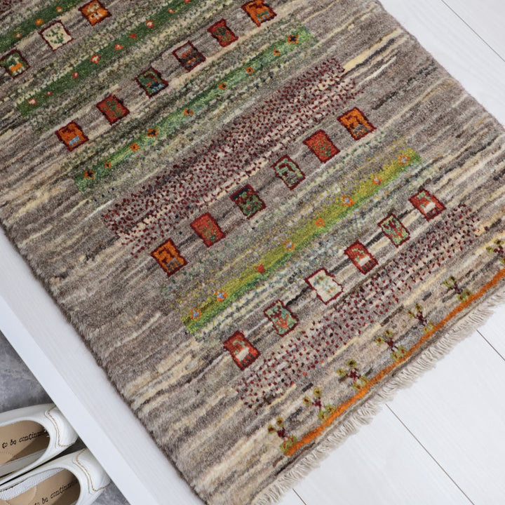 ギャッベ（カシュクリ）　90×61cm（HSS-11066）
