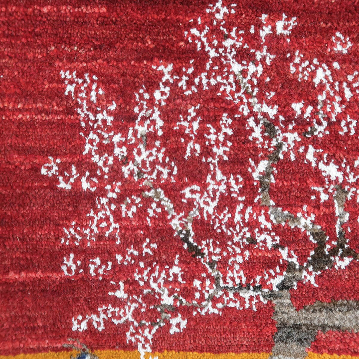 ギャッベ（ルリバフ）　88×63cm（HSS-11168）