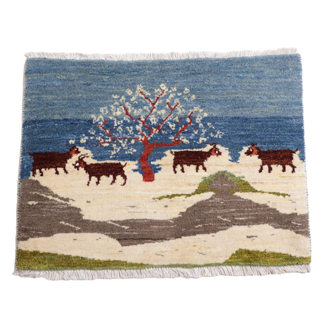 【オーダーメイド受付中】イラン　シラーズ産　ギャッベ 　（hss-11876）