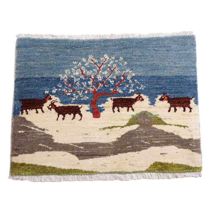 【オーダーメイド受付中】イラン　シラーズ産　ギャッベ 　（hss-11876）