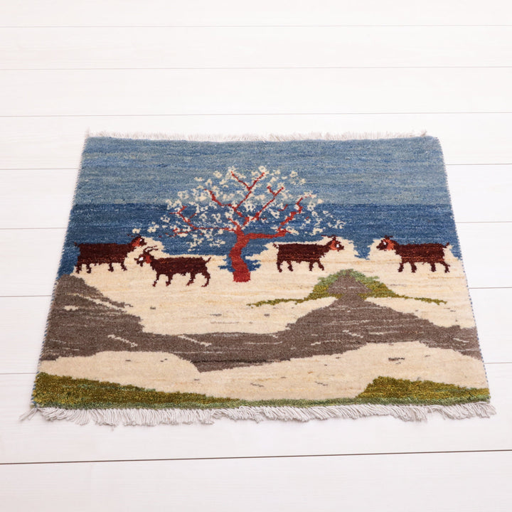 【オーダーメイド受付中】イラン　シラーズ産　ギャッベ 　（hss-11876）