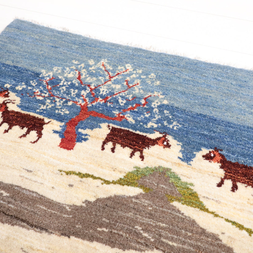 【オーダーメイド受付中】イラン　シラーズ産　ギャッベ 　（hss-11876）