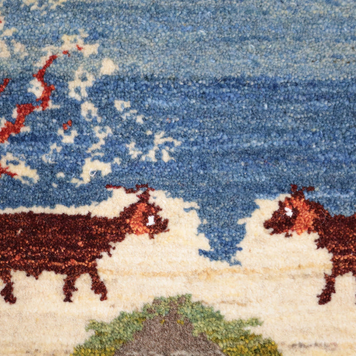 【オーダーメイド受付中】イラン　シラーズ産　ギャッベ 　（hss-11876）