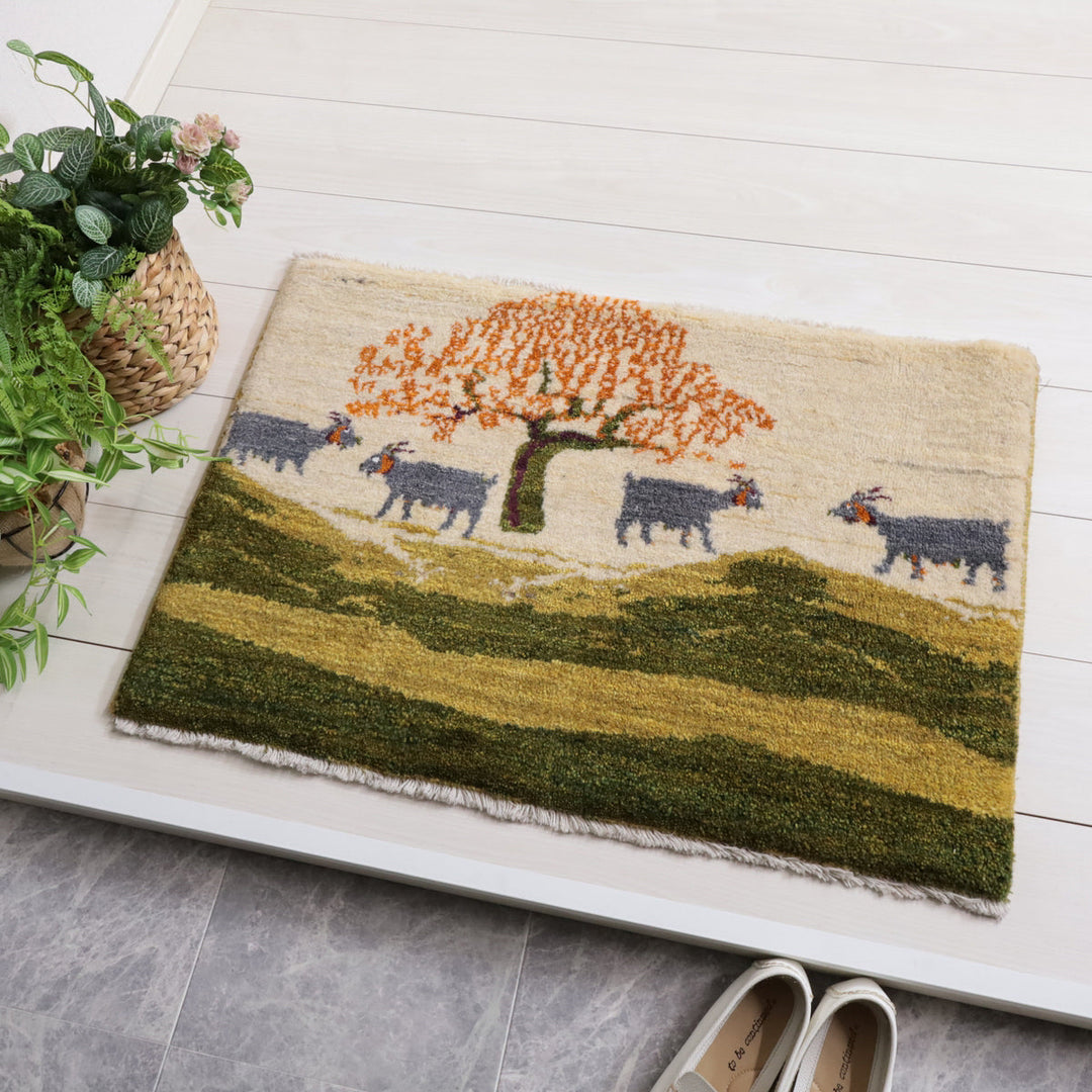 【オーダーメイド受付中】イラン　シラーズ産　ギャッベ 　（hss-11881）