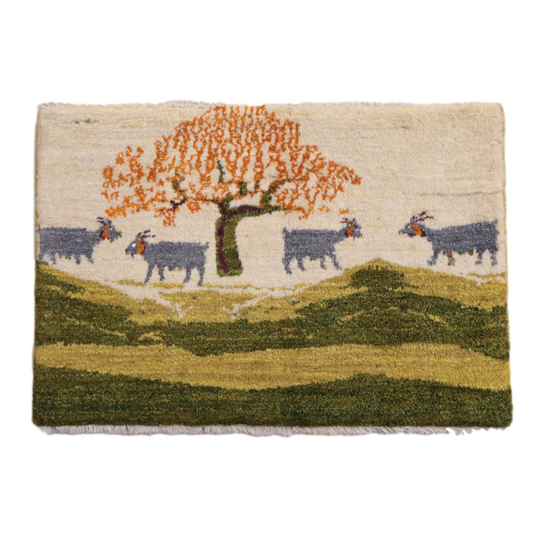 【オーダーメイド受付中】イラン　シラーズ産　ギャッベ 　（hss-11881）