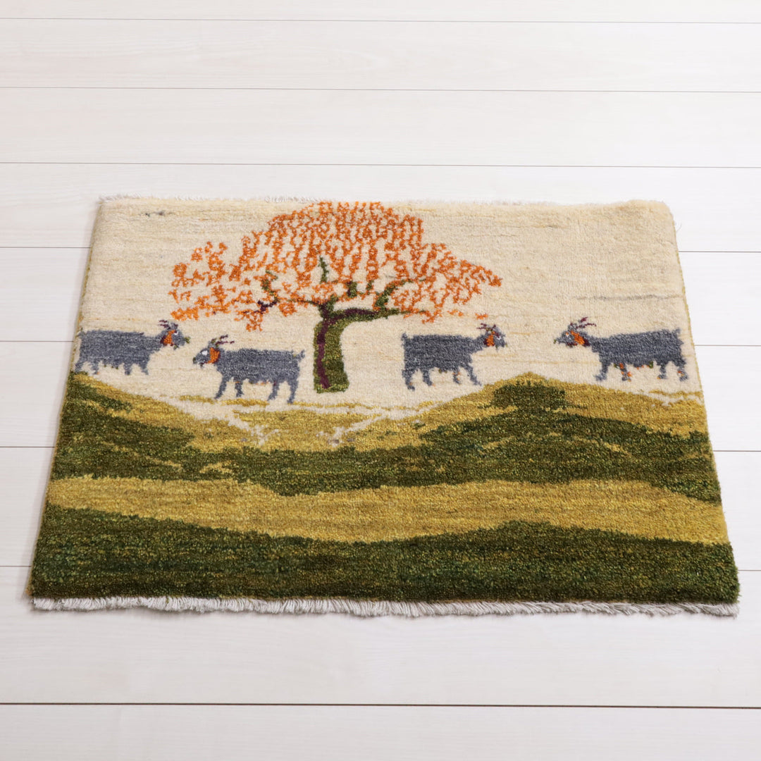 【オーダーメイド受付中】イラン　シラーズ産　ギャッベ 　（hss-11881）