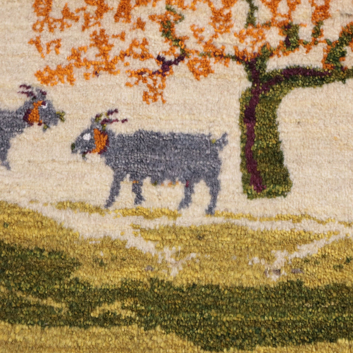 【オーダーメイド受付中】イラン　シラーズ産　ギャッベ 　（hss-11881）