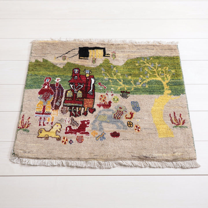 【オーダーメイド受付中】イラン　シラーズ産　ギャッベ 　（hss-11884）