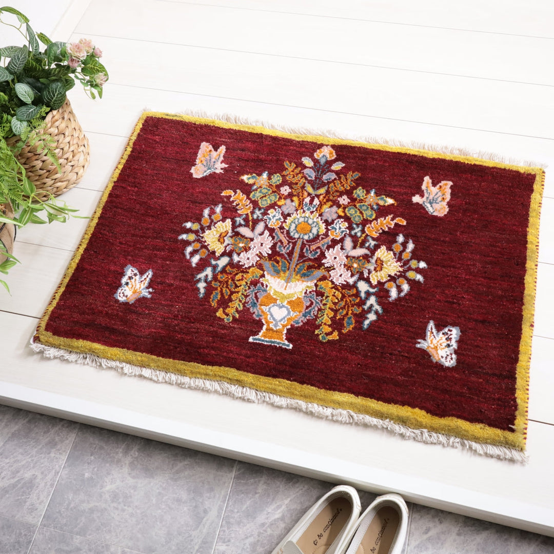 【オーダーメイド受付中】イラン　シラーズ産　ギャッベ 　（hss-11889）