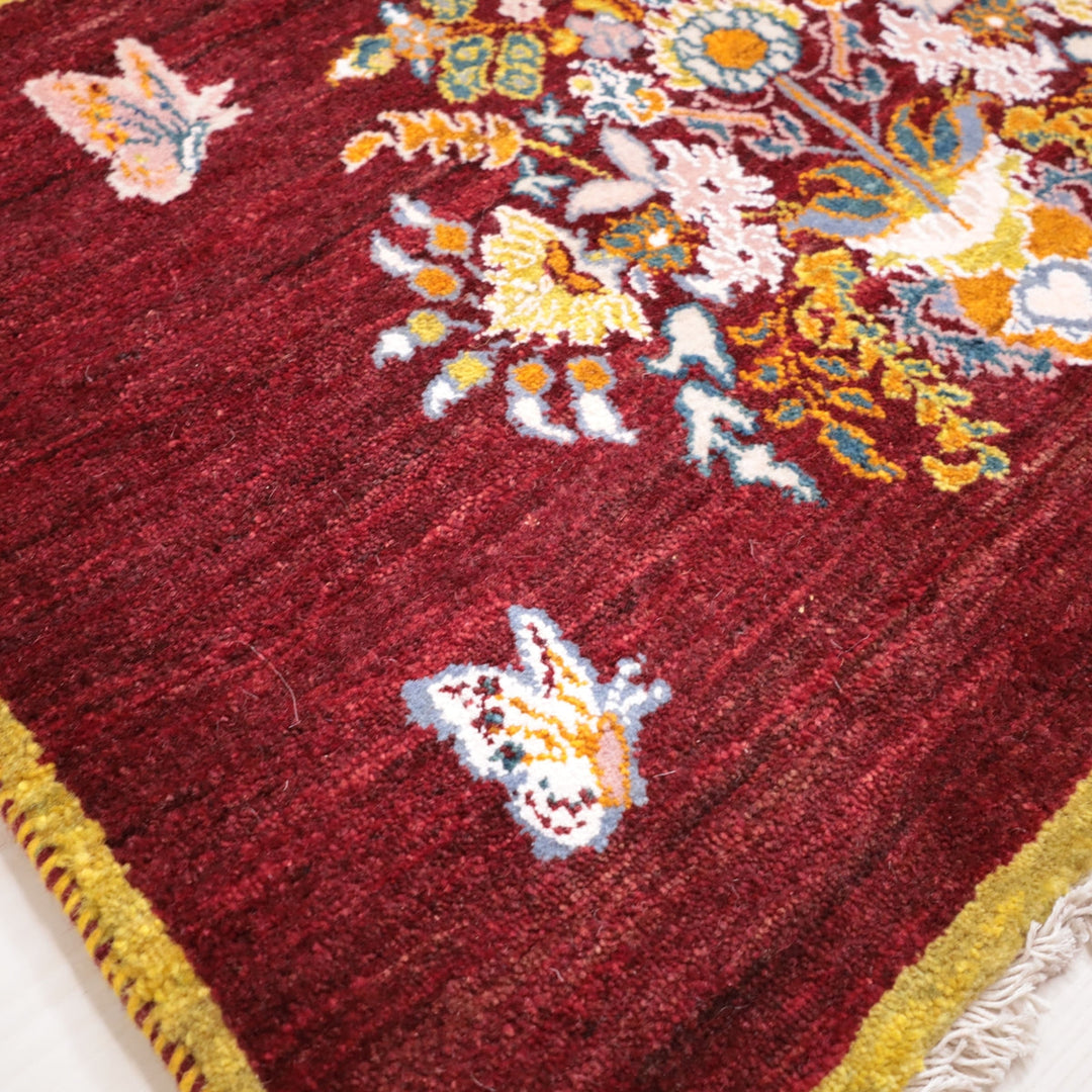 【オーダーメイド受付中】イラン　シラーズ産　ギャッベ 　（hss-11889）