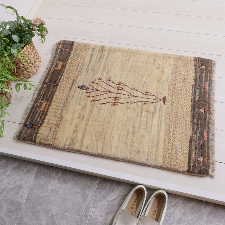 【セミオーダー受付中】  サイズ変更OK　カラー変更OK イラン　シラーズ産　ギャッベ 　（hss-11901）