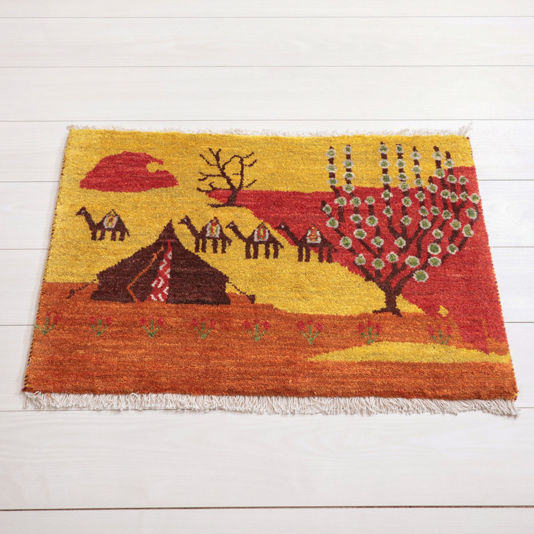 【オーダーメイド受付中】イラン　シラーズ産　ギャッベ 　（hss-11912）