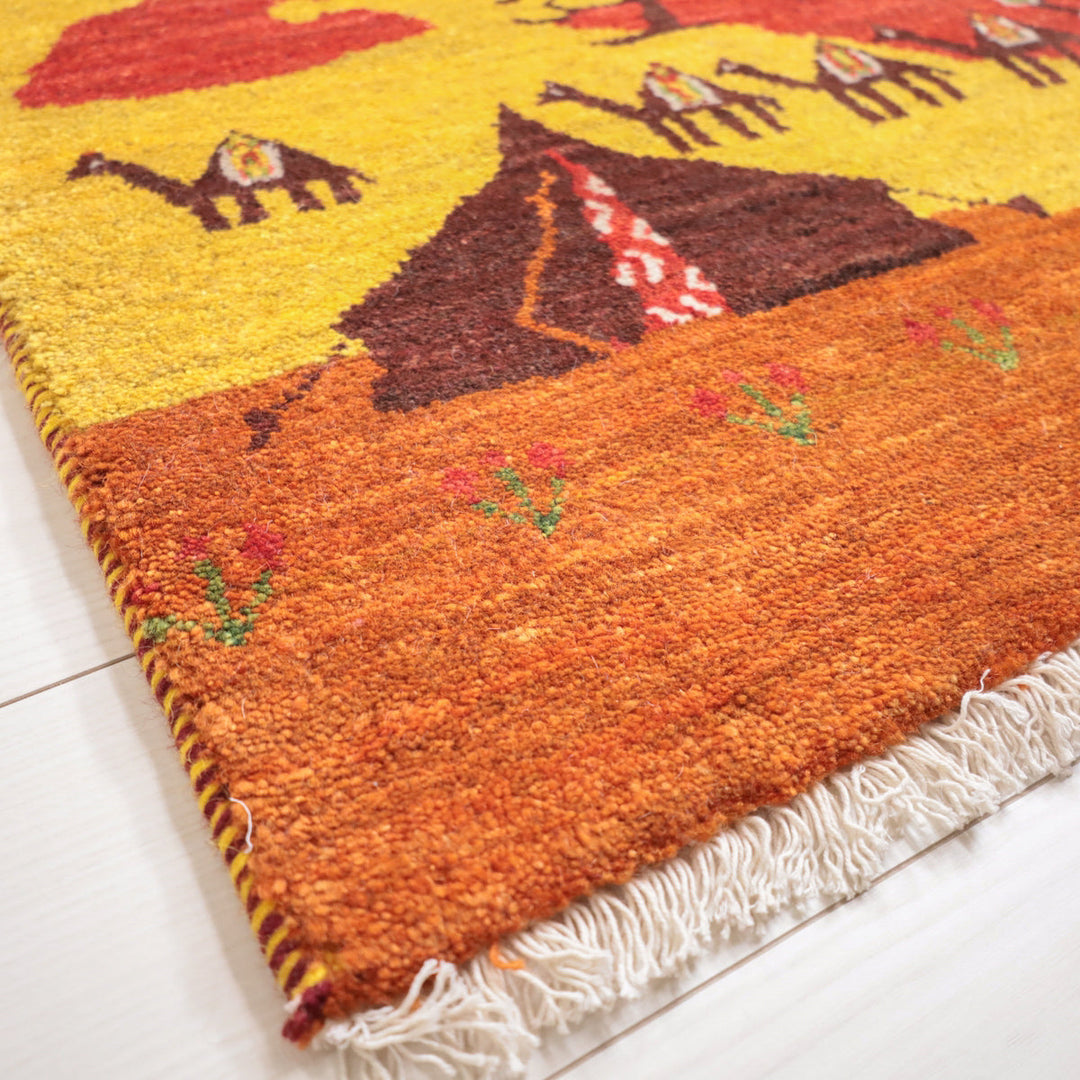 【オーダーメイド受付中】イラン　シラーズ産　ギャッベ 　（hss-11912）