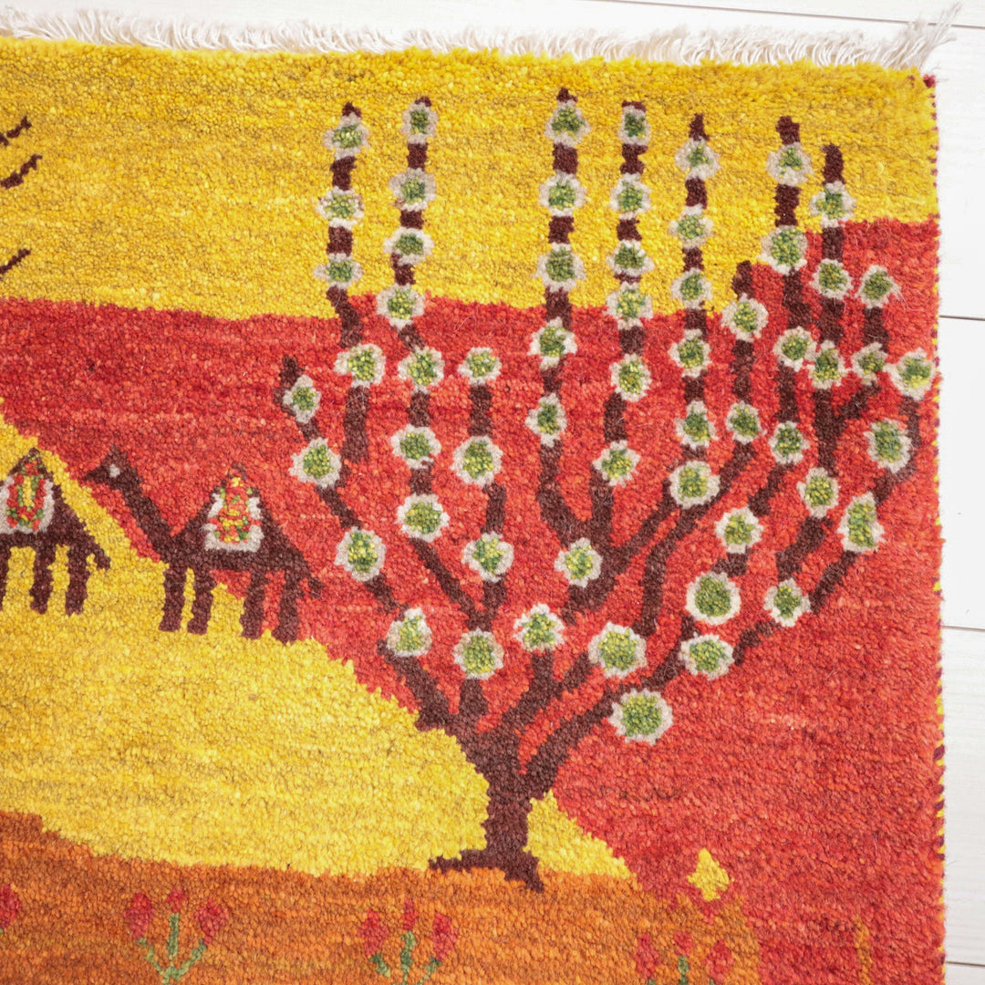 【オーダーメイド受付中】イラン　シラーズ産　ギャッベ 　（hss-11912）