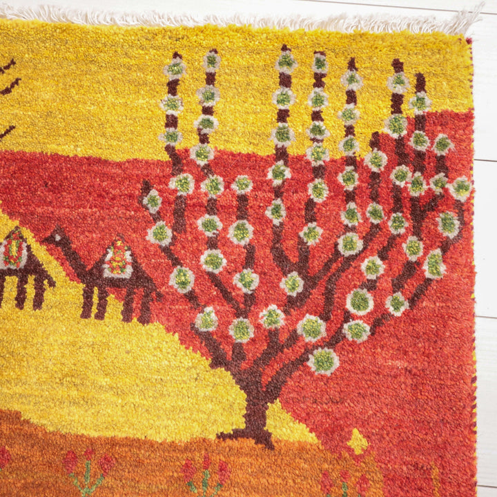 【オーダーメイド受付中】イラン　シラーズ産　ギャッベ 　（hss-11912）