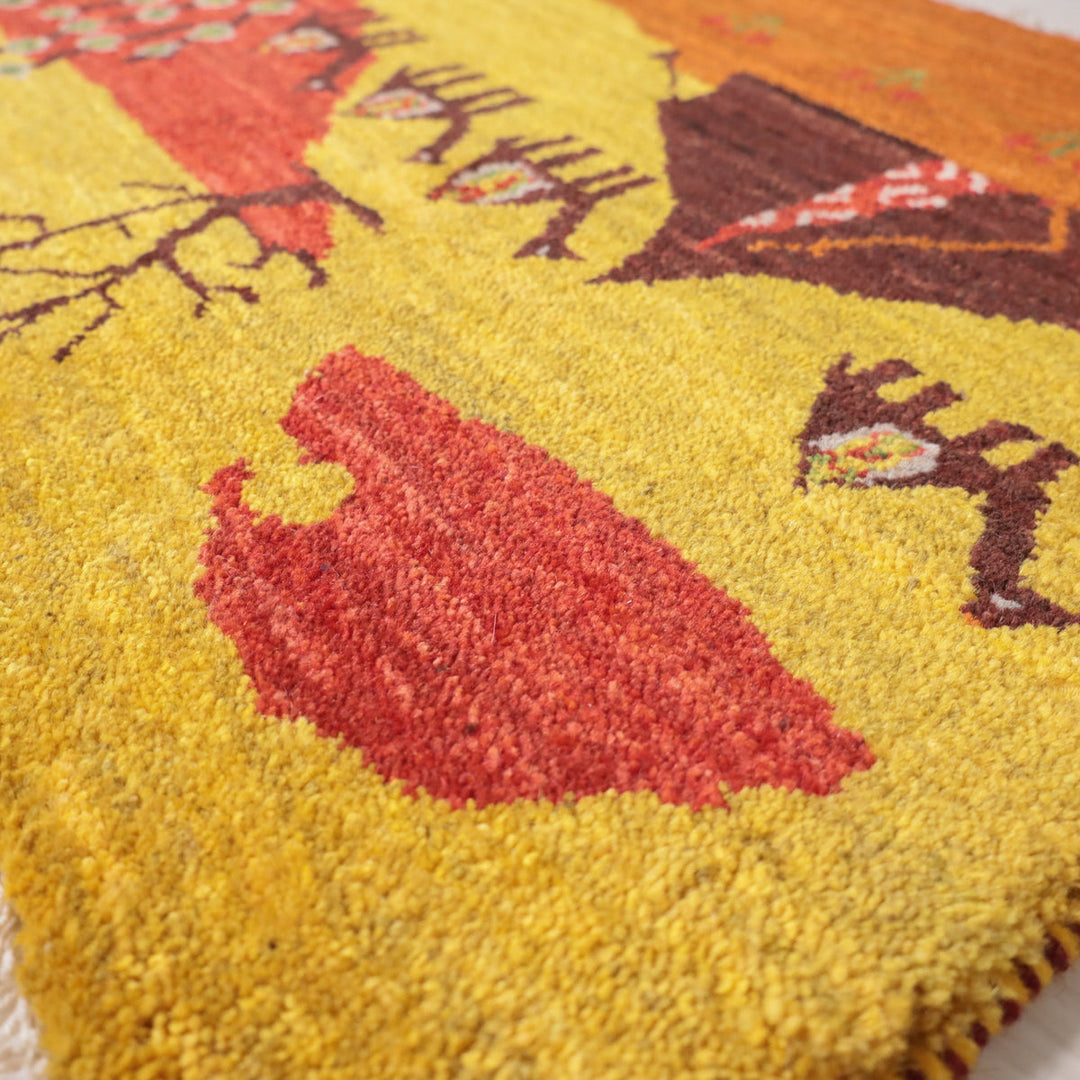 【オーダーメイド受付中】イラン　シラーズ産　ギャッベ 　（hss-11912）