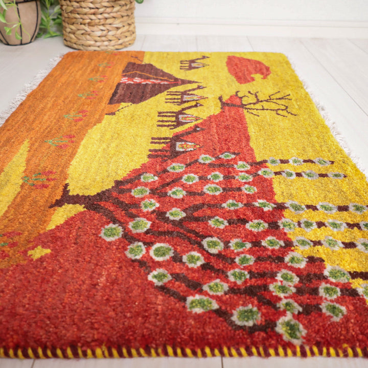 【オーダーメイド受付中】イラン　シラーズ産　ギャッベ 　（hss-11912）