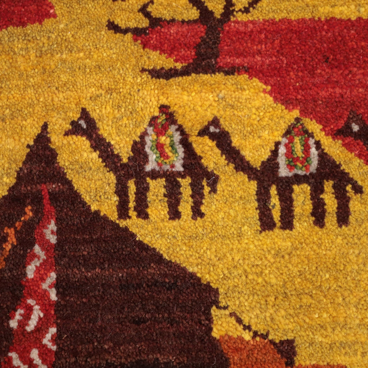 【オーダーメイド受付中】イラン　シラーズ産　ギャッベ 　（hss-11912）