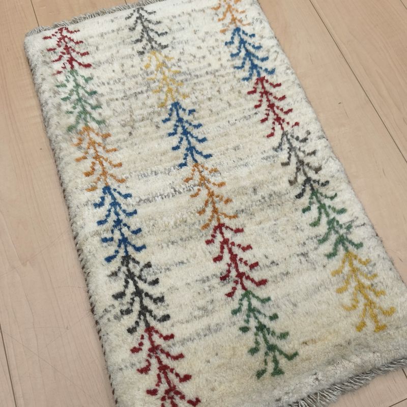 ギャッベ（ギャベ）ラティーフ　63×39cm（HSS-12971）