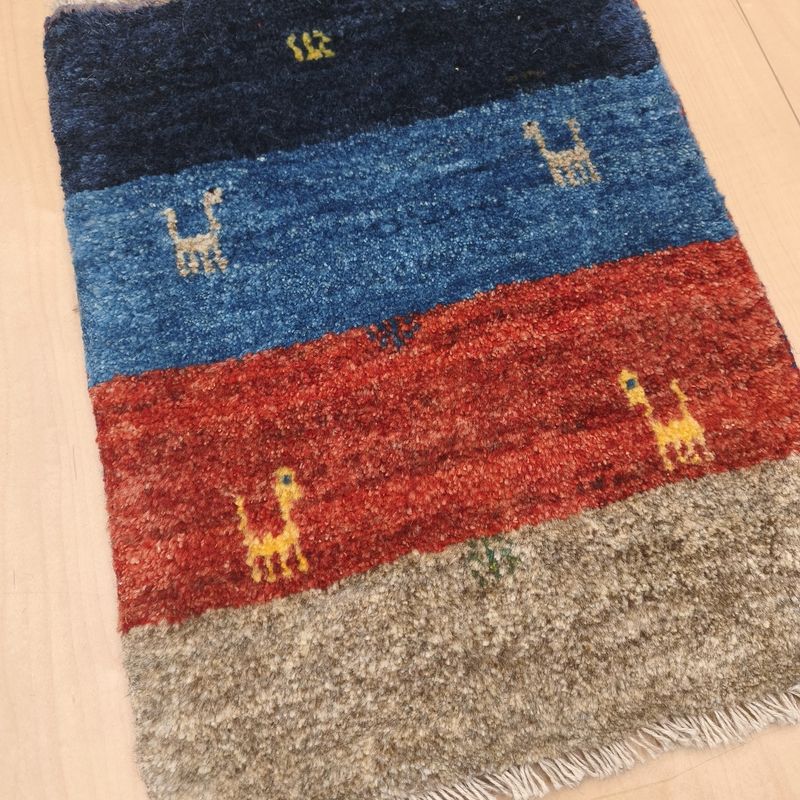 ギャッベ（ギャベ）ラティーフ　55×42cm（HSS-12972）