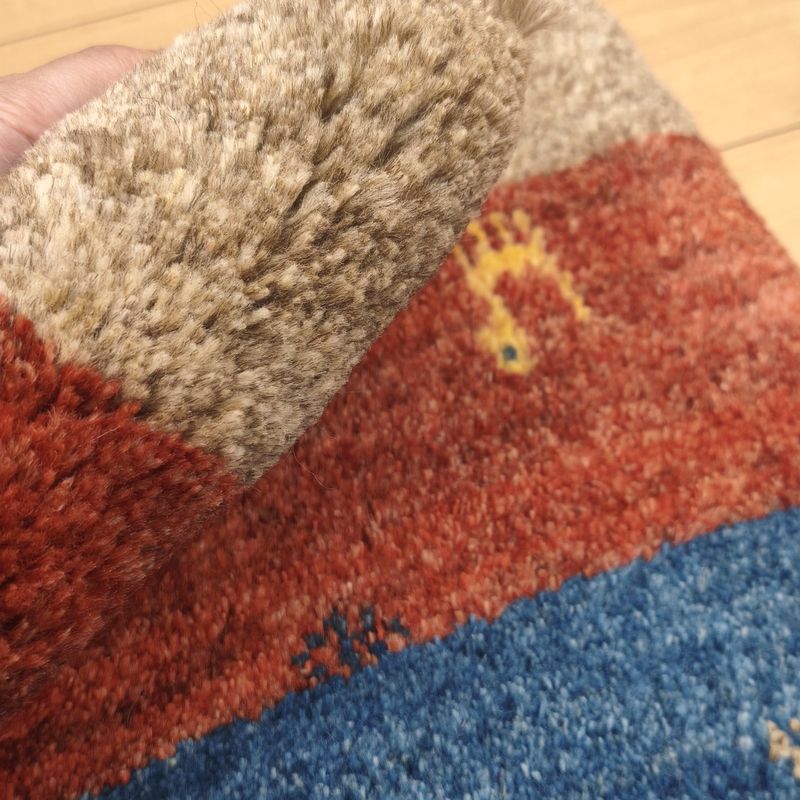 ギャッベ（ギャベ）ラティーフ　55×42cm（HSS-12972）