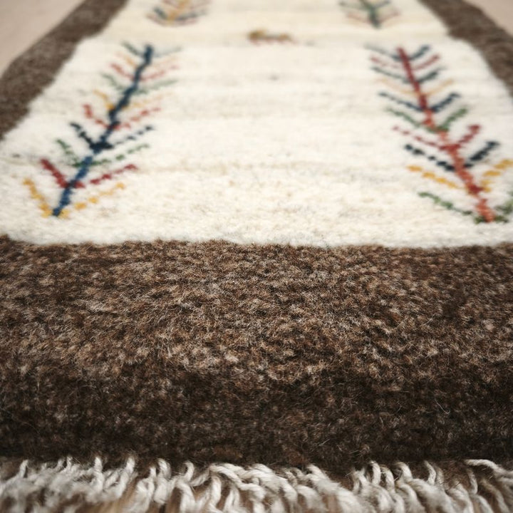 ギャッベ（ギャベ）ラティーフ　61×37cm（HSS-12973）