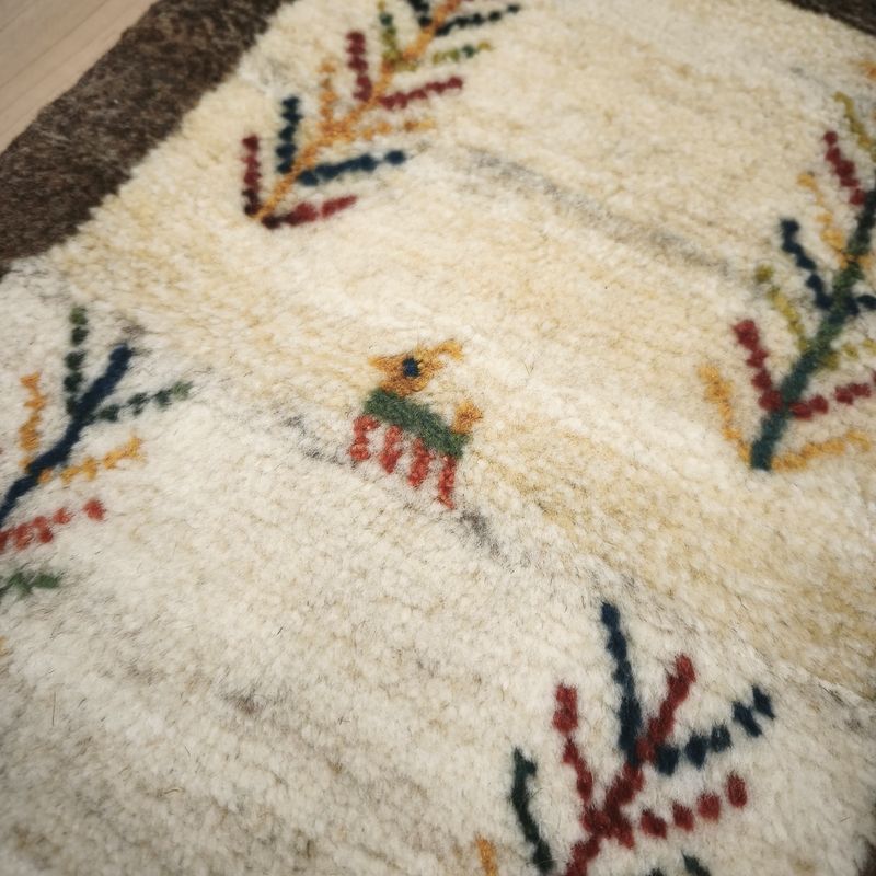 ギャッベ（ギャベ）ラティーフ　61×37cm（HSS-12973）