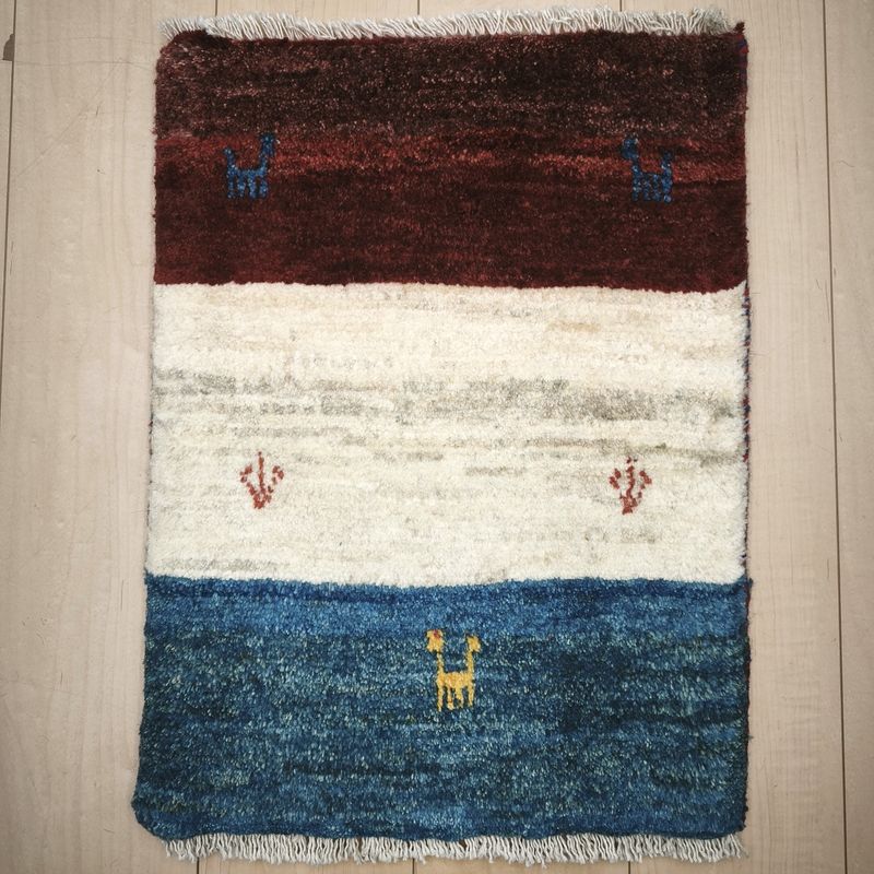 ギャッベ（ギャベ）ラティーフ　57×43cm（HSS-12975）