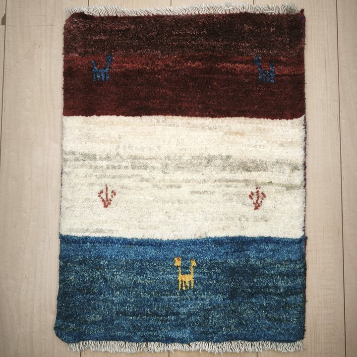 ギャッベ（ギャベ）ラティーフ　57×43cm（HSS-12975）