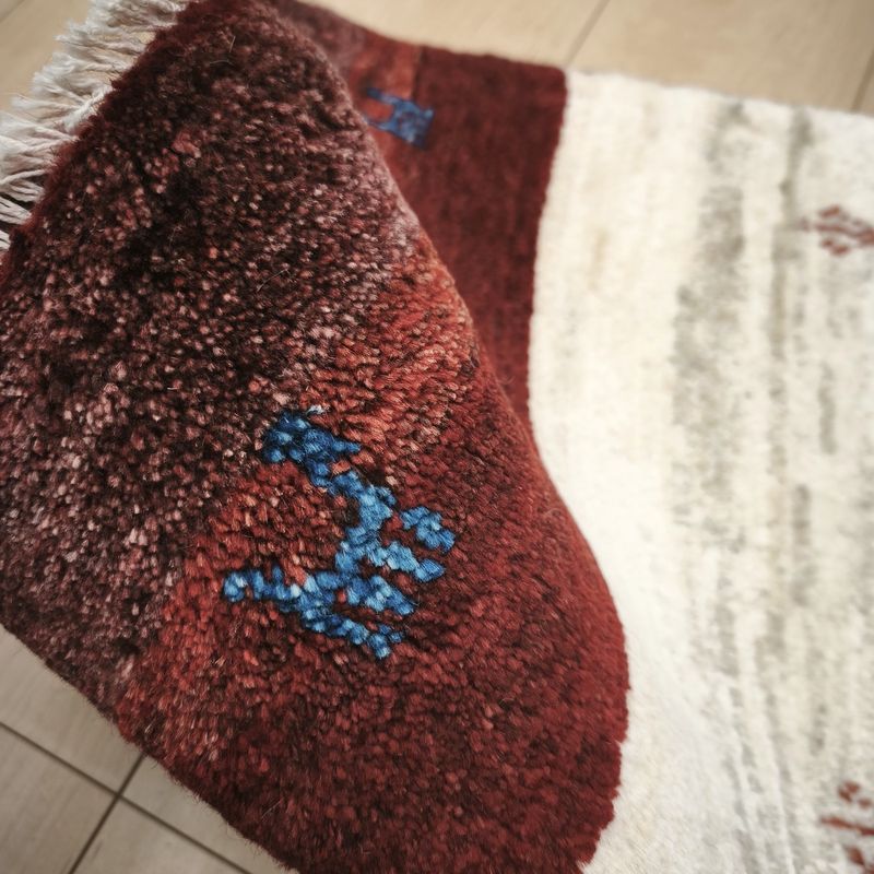 ギャッベ（ギャベ）ラティーフ　57×43cm（HSS-12975）