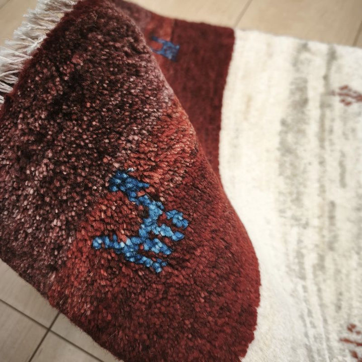 ギャッベ（ギャベ）ラティーフ　57×43cm（HSS-12975）