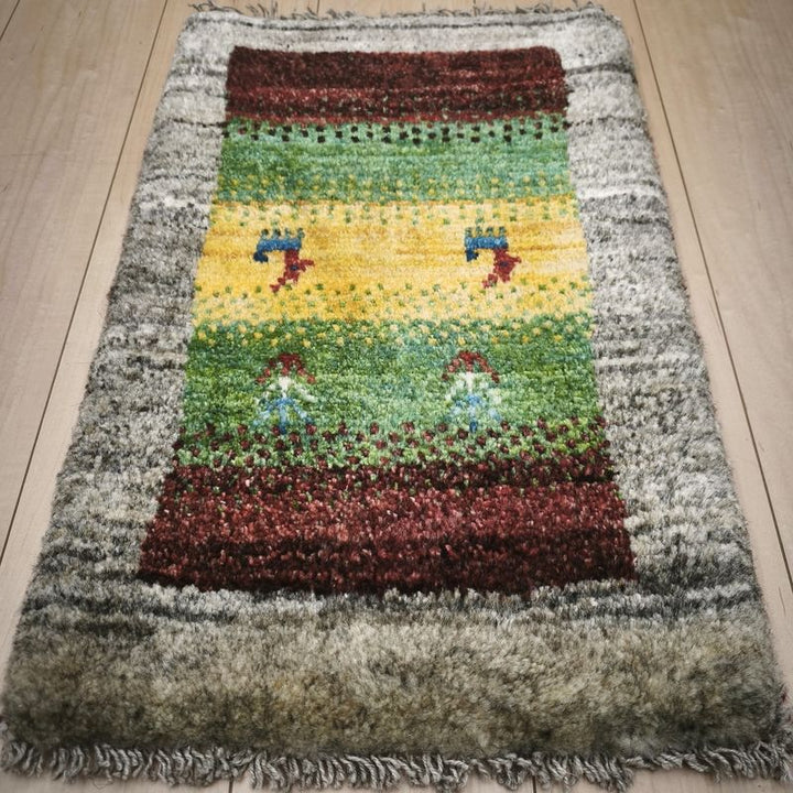 ギャッベ（ギャベ）ラティーフ　60×41cm（HSS-12976）