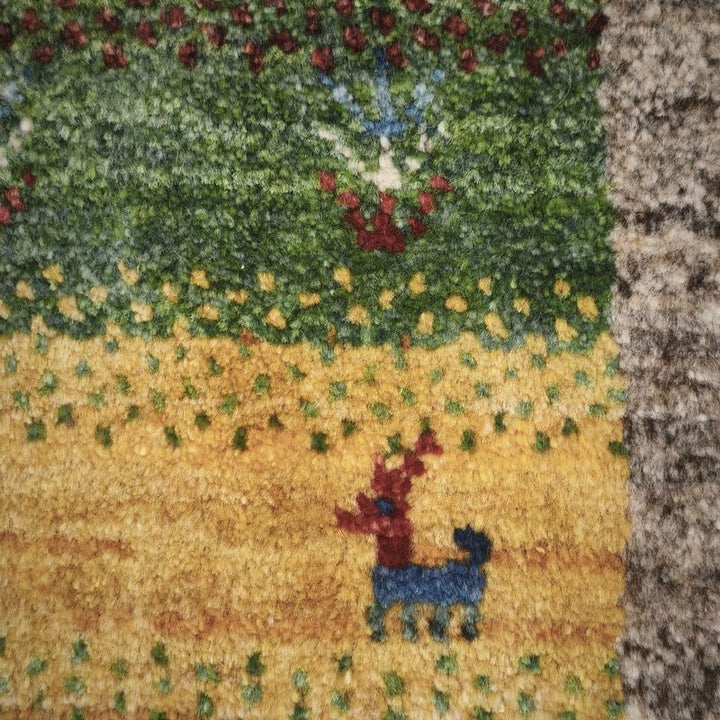 ギャッベ（ギャベ）ラティーフ　60×41cm（HSS-12976）